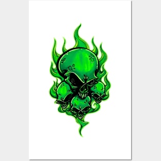 Toxic Skulls Posters and Art